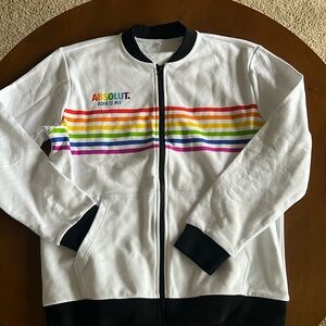 Absolut pride track jacket in men’s large.